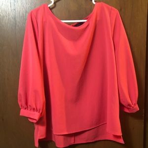 Coral dress shirt Apt. 9 brand size XL